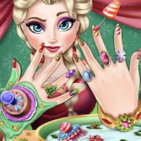 เกมส์ทําเล็บเอลซ่า Elsa Christmas Manicure